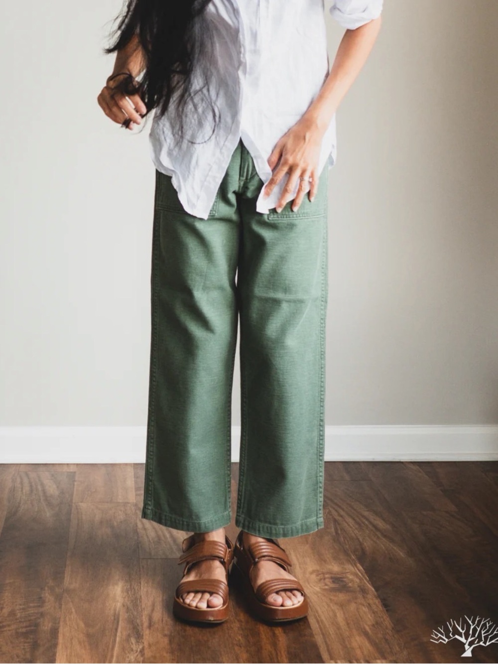 orSlow x Saturdays NYC Fatigue Pants Women’s Size 6 Green Made in Japan